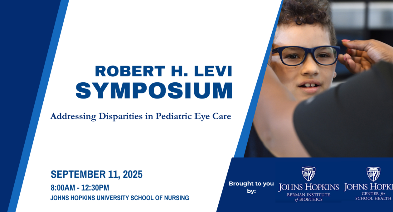 Robert H. Levi Symposium: Addressing Disparities in Pediatric Eye Care on September 11, 2025
