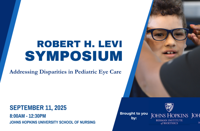 Robert H. Levi Symposium: Addressing Disparities in Pediatric Eye Care on September 11, 2025